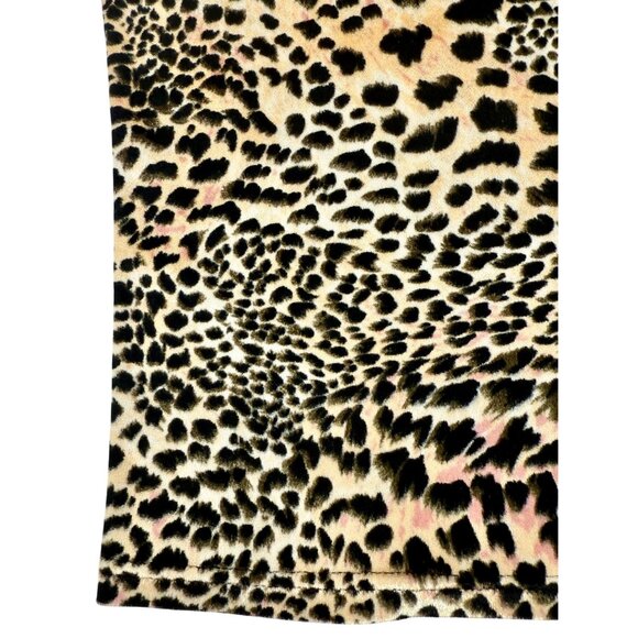 Vintage Y2K Expressions Leopard Print Lace Trim V-Neck Camisole Top Late 90s M - Picture 4 of 11